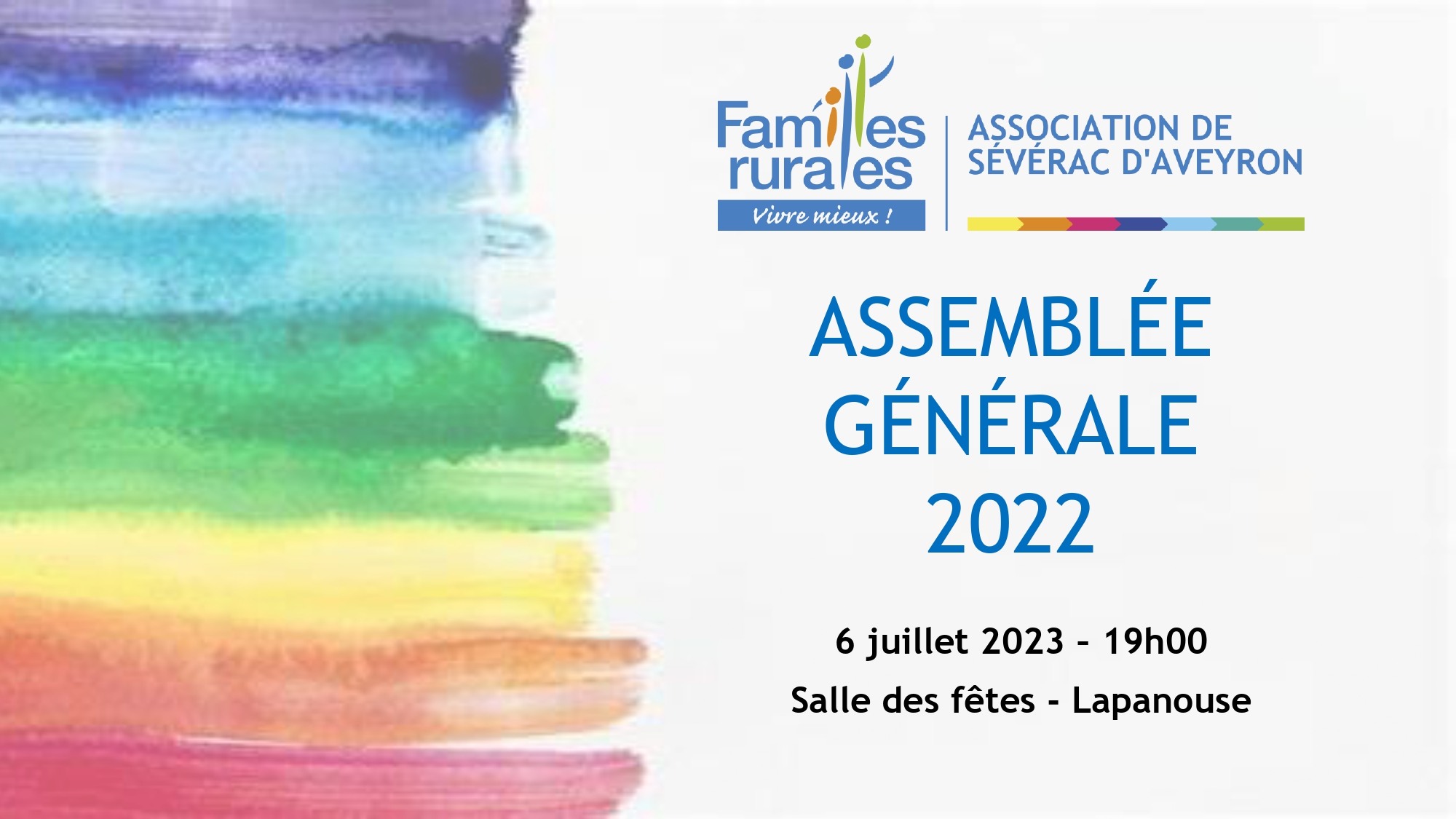 Assemblée Générale Familles Rurales / Jeudi 6 juillet 2023